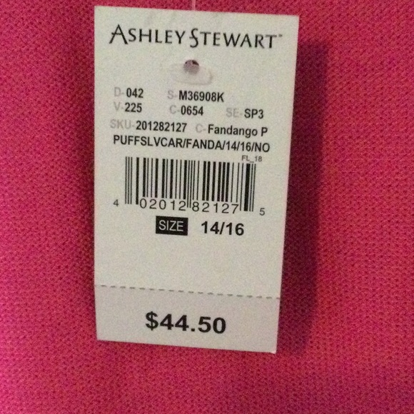 Ashley Stewart Sweater color pink NWT size 16/18 - Picture 5 of 5
